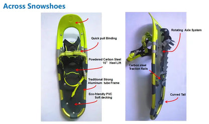 30 Inch Lightweight Snowboard Aluminum Alloy Outdoor Snow Walking Shoes Snowshoes