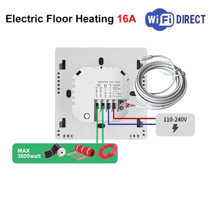 Tuya Smart Floor Heating Wifi Thermostat For Water Room Temperature Remote Controller Google Home\Aleax