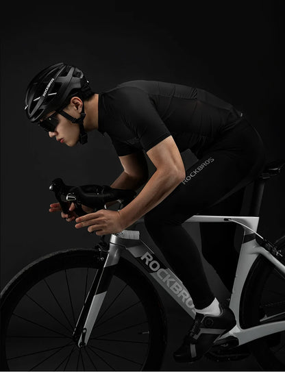ROCKBROS Cycling Jersey Summer Bicycle Skin-Friendly Breathable Short Sleeve Sports Quick Dry Reflective Cycling Equipment