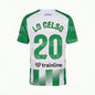 2026/27Men Green White Striped Soccer Jersey Short Sleeve Quick Dry Football Shirt Breathable Sports Shirt Team Training Uniform