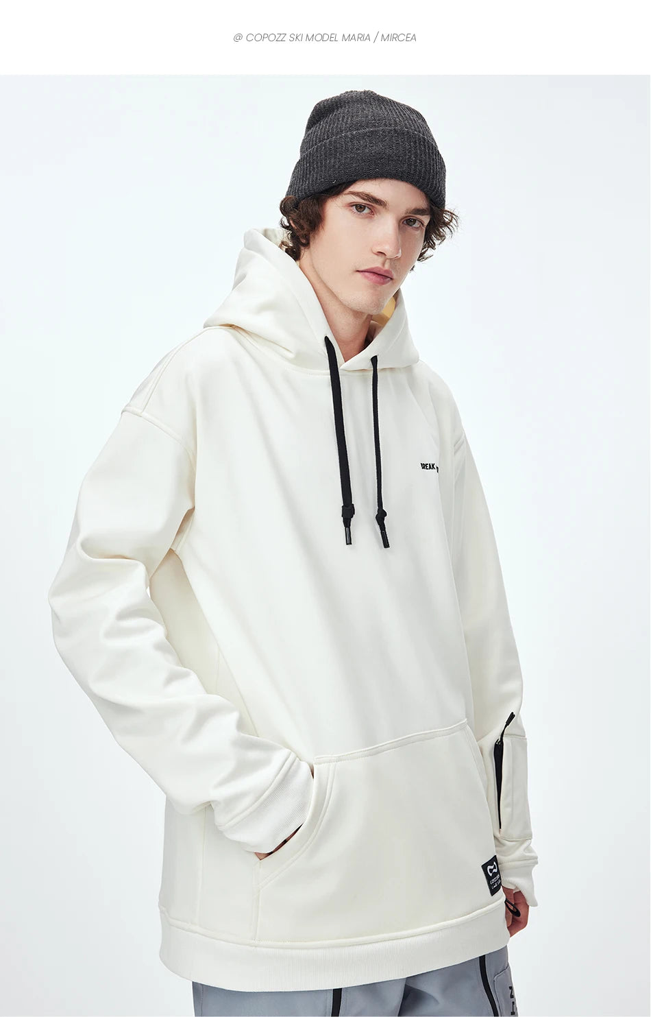 Oversize Ski Hoodie Men Women Warm Windproof Waterproof Snow Hoodie Ski Jacket Skiing Snowboarding Hooded Jackets Ski Equipment