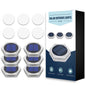 Blue Solar powered Outdoor LED Garden Lights Auto On/Off Waterproof IP68 Step Railing Stairs Yard Patio Pathway Driveway Light