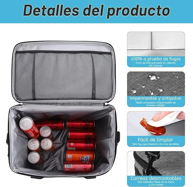 Outdoor Picnic Bags Large Capacity Leakproof Lunch Cooler Bags for Women Men Outdoor Travel Picnic Thermal Insulation Bag Box