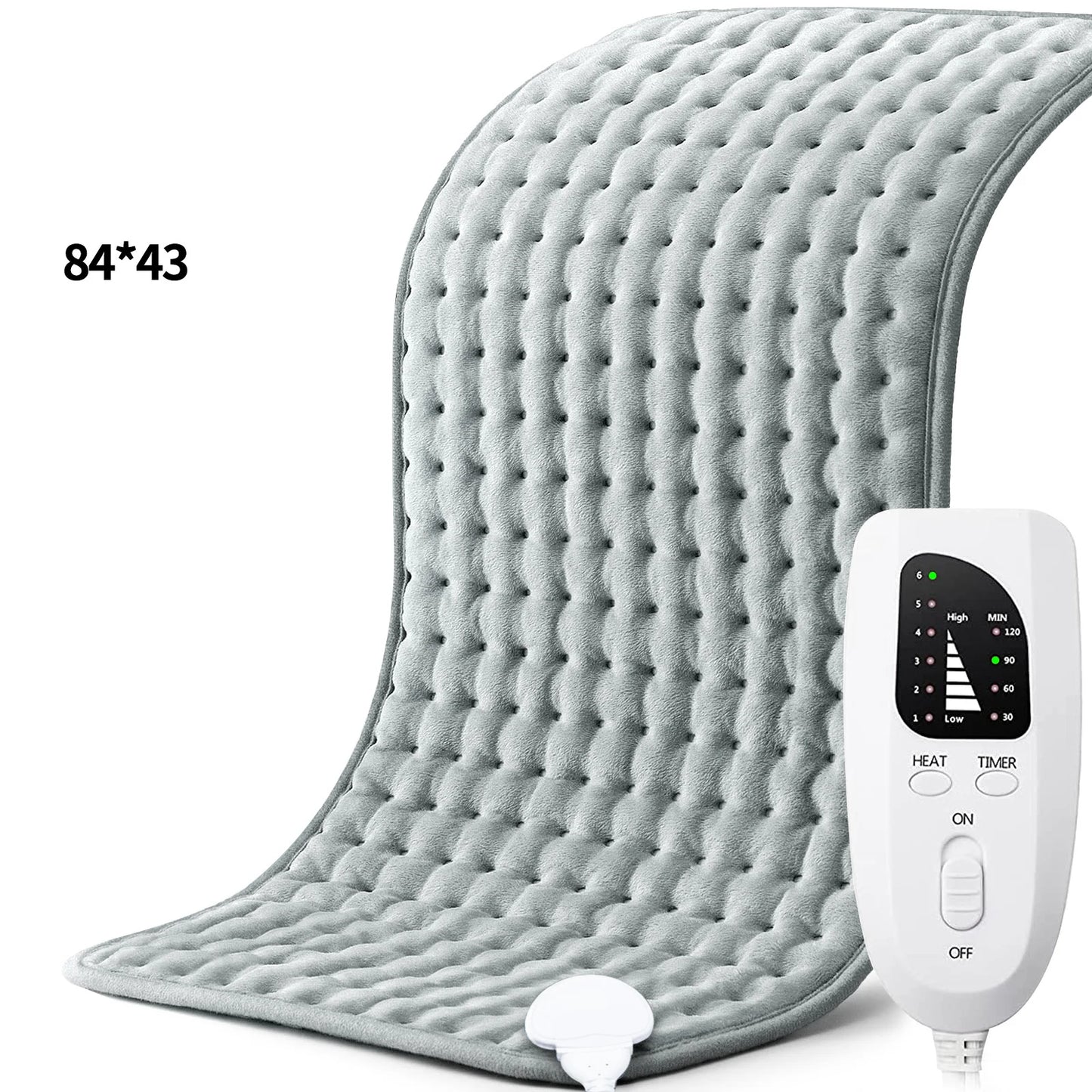 Electric Heating Pad Adjustable Warm Body Blanket Heated Blanket Waist Back Leg Warming Mat with Intelligent Timing Heated Pad