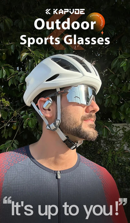 KAPVOEPolarized Cycling Glasses TR90 Frame Men Women Sports Running Eyewear MTB Bicycle Sunglasses Road Bike Glasses
