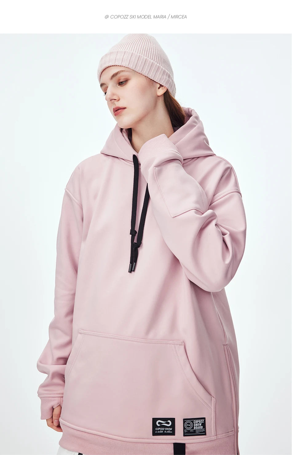 Oversize Ski Hoodie Men Women Warm Windproof Waterproof Snow Hoodie Ski Jacket Skiing Snowboarding Hooded Jackets Ski Equipment