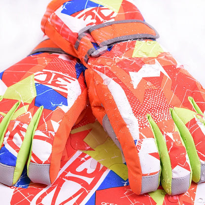 Outdoor Sport  Skiing Gloves Windproof Men Women Kids Winter Warm Ski Gloves Mittens Waterproof Skiing Breathable Air S/M/L/XL