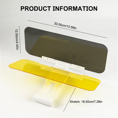 SEAMETAL Car Sun Visor HD View Day and Night Car Anti-glare Sun Visor Sun UV Blocked Clearly View Safety Driving Accessories