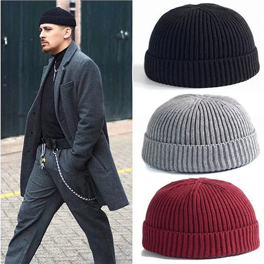 Winter Warm Beanies Casual Short Thread Hip Hop Hat Adult Men Female Knitted Skull Cap Elastic Unisex