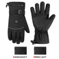 Electric Heated Gloves Thermal Heat Gloves Winter Warm Skiing Snowboarding Hunting Fishing Waterproof Heated Rechargeable Gloves