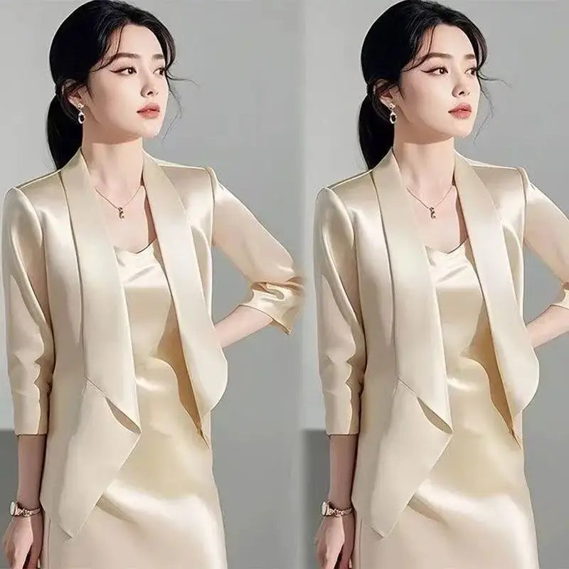 High Quality 2025 Fashion Party Women's Two Pieces Set French Luxury Jacquard Patchwork Tops+High Waist Midi Skirt Women's Suit