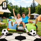 FIFA World Cup 2026 Inflatable Sun Lounger, Air Sofa Hammock Inflatable Couch for Camping Backyard Lakeside Balloon