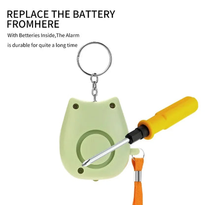 2025 Small and Easy To Carry Anti-attack Self-defence Alarm Rechargeable Battery Loud Key Chain 130db Personal Alarm