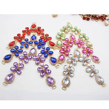 1 pcsOf Fashionable Rhinestone Metal Slipper Chains And Bread Shoes Bikini Women's Shoes Metal Slippers Women's Open Toe