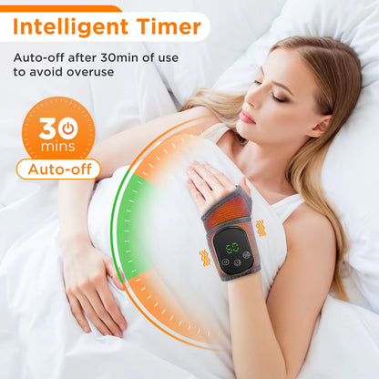 Electric Ankle Protector Ankle & Wrist Massager Foot Brace Hot Compress Vibration Ankle Support Guard Band Muscle Relaxation