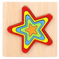 Stacking Puzzle Game Blocks Educational Toy for Kids Montessori Wooden Shape Sorting Puzzle Sensory Toys Developmental 1 2 3 4 Y