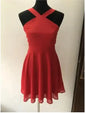 Women Sleeveless Backless Sexy Club Mini Dress 2024 Summer Party Strappy Back Zipper Solid Shift Halter Short Dresses