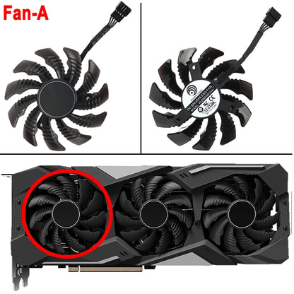 Video Card Fan For Gigabyte GeForce RTX 3060 3070 Gaming RTX 3060Ti 3070Ti Ti Eagle 78MM PLD08010S12HH Graphics Card Cooling Fan