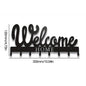 Key Holder Wall Stylish Metal Key Holder Wall: Mounted Adhesive Hanger and Organizer for All Your Essentials Wall Hooks