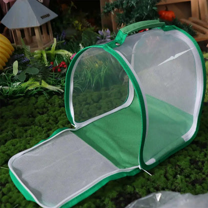 Transparent Critter Butterflies Cage Wear Resistant Hanging Raising Bug Insect Cage Folding Waterproof Butterflies Mesh Cage