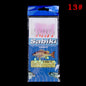 6pcs/set noctilucence Mackerel Feathers Bass Cod Sea Fishing Tackle Boat Luminous Fishing Hook Treble Fishing Lures