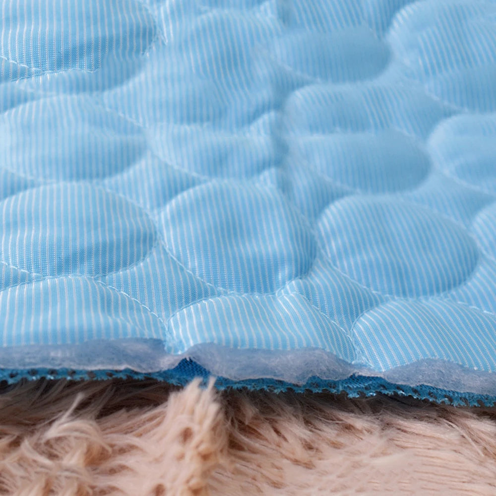 Dog Cooling Mat Summer Pad Mat For Dogs Cat Ice Silk Blanket Sofa Breathable Pet Dog Bed Summer Washable For Small Large Dog Cat