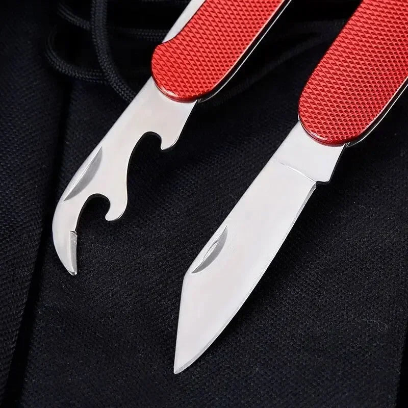Foldable Camping Utensil Set - Multi-Functional Knife, Fork, Spoon Combo for Outdoor Activities and Sports Camping Picnic Travel