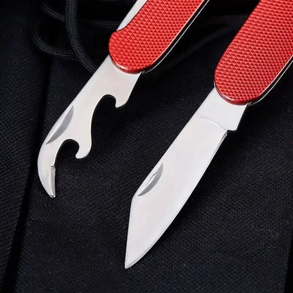Foldable Camping Utensil Set - Multi-Functional Knife, Fork, Spoon Combo for Outdoor Activities and Sports Camping Picnic Travel