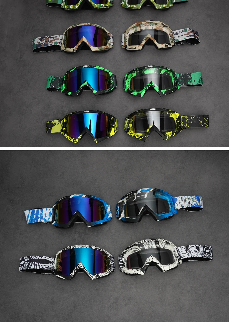 Newest Motocross Glasses Motorcycle Sunglasses Man MTB ATV Mask Windproof Protection Skiing Cycling Racing Off-Road Goggles