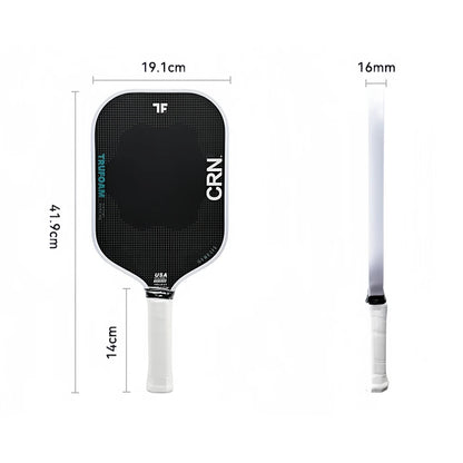 2025 Professional Pickleball Paddle 16mm T700 Carbon Fiber USAPA Certified Hybrid W Trufoam Power Spin Control Outdoor Indoor