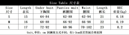 Sexy Perspective Breast Gather Printed Lingerie Set with Gloves Leg Set for Women's Five Piece Set Female Fun Bra & Brief Sets