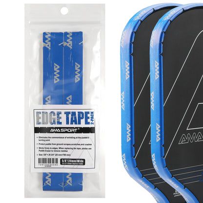 AMASPORT 2Pack Pickleball Paddle Edge Tape 20/23/26mm Paddle Head Edge Guard Racket Edge Protection Tape