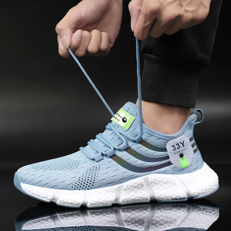 Women Sneakers New Mesh Breathable White Running Platform Shoes Comfortable Outdoor Sports Men Brand Shoes Tenis Masculino