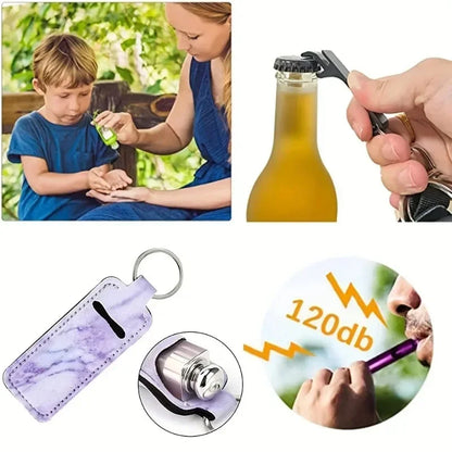 Self Defense Keychain for Women - Personal Safety Alarm with LED Light & Emergency Whistle | Protective Security Accessories