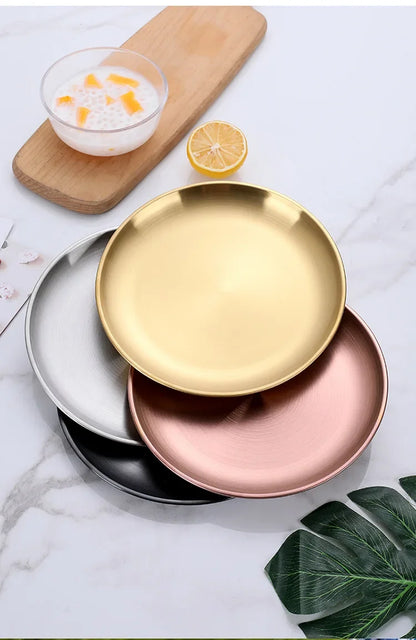 11 Pcs/lot Picnic Tableware Kit Portable Stainless Steel Knife Fork Spoon Plate Cutlery Set Outdoor Travel Camping Equipment