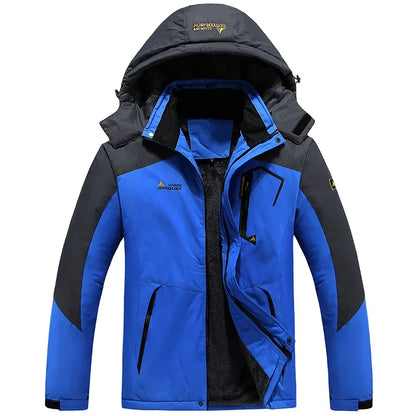 Men's Ski Suit Winter Waterproof Snowboard Wear Set Outdoor Men Snow Fleece Jackets Pants Overalls For Husband Windproof Hooded