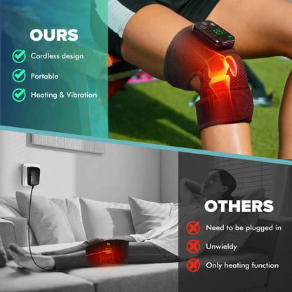 Electric Heating Shoulder Brace LED Display Vibration Shoulder Massage Support Belt Strap For Joint Brace Care Muscle Relaxation