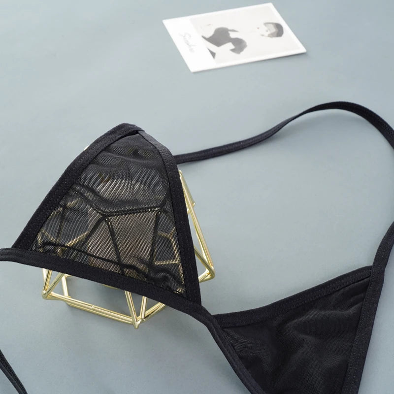 2PCS Women Sexy Lingerie Sets Ultra-thin Mesh Wirefree Bra Set Lingerie Ultra Hot Women's Transparent Exotic Underwear Sets