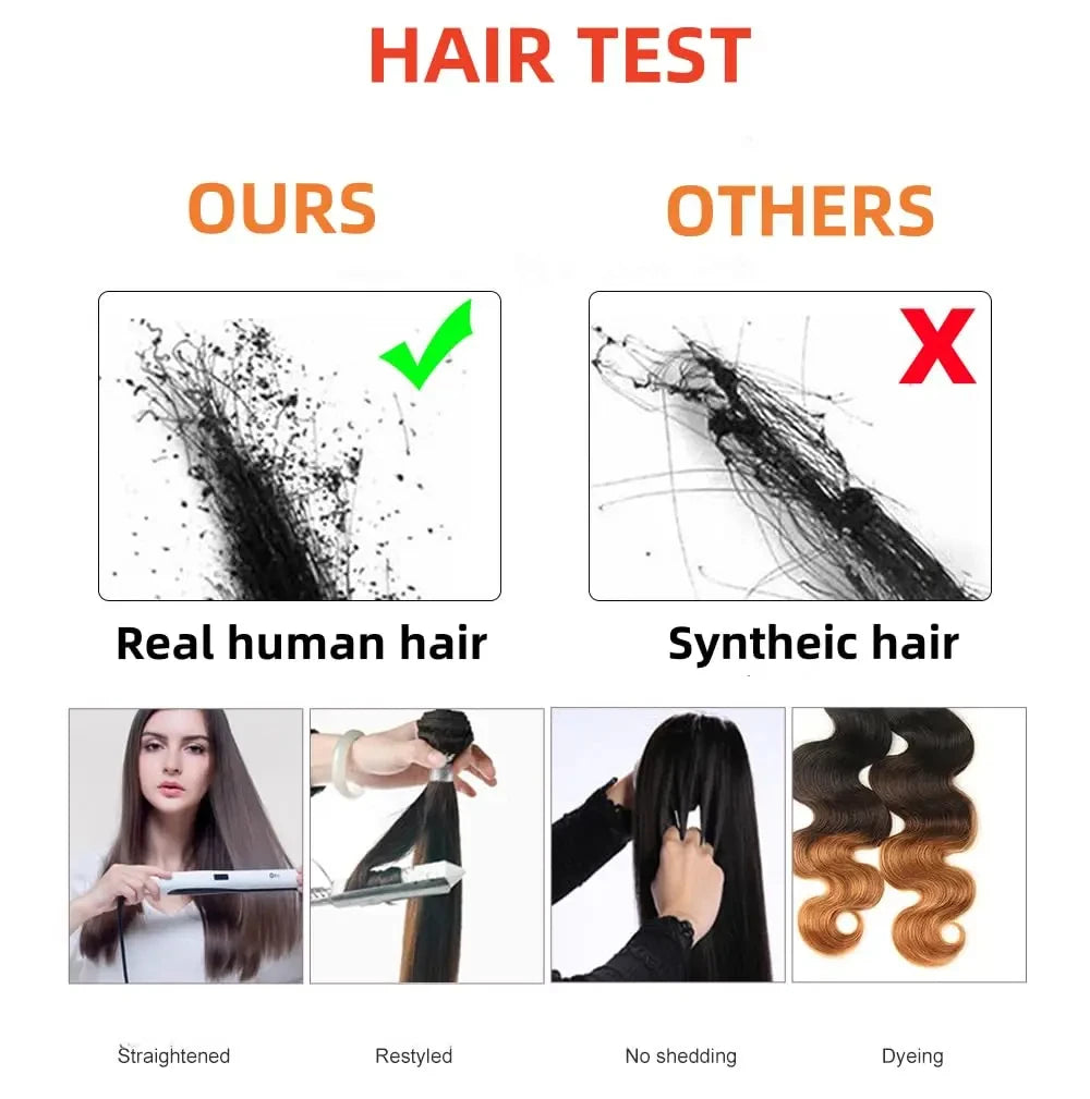 1B/30 highlight 3 In 1 Half Wigs Human Hair Drawstring Burmese 3C 4A Curly Invisible Half Wigs Water Wave Half Wigs Human Hair