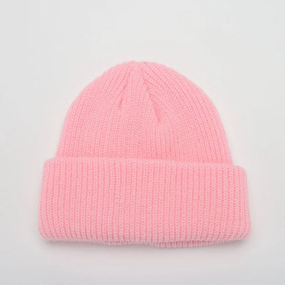 Winter Warm Beanies Casual Short Thread Hip Hop Hat Adult Men Female Knitted Skull Cap Elastic Unisex