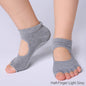 Women Colorful Yoga Socks Non-Slip Ladies Dance Socks Cotton Healthy Sports Five-toed Socks