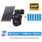 SHIWOJIA 4K 8MP 4G Solar Camera 20X Zoom Dual Lens Recording Humanoid Tracking Outdoor WIFI Camera Metal Waterproof CCTV