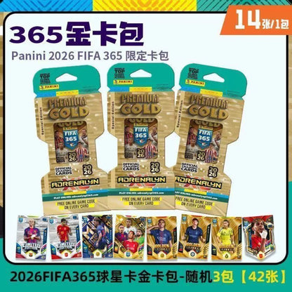 2026 Panini Adrenalyn FIFA World Cup Starter Pack Gold Pack Steelbook Official Trading Cards Game Collection Toys Gifts for Fans