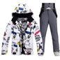 Ski Suit Men And Women Super Warm Thicken Waterproof Windproof Winter Snow Suits Skiing And Snowboarding Jackets + Pants Brands