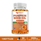 Pumpkin Seed Oil Capsules - Supports Prostate, Urinary Tract, Bladder Health, and Promotes Hair Growth