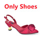 2025 Latest Italian Design African Women's High Heels Pointed Toe Sandals Party Wedding Party Shoes and Bags Set for Wedding