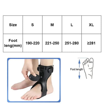 1PC AFO Drop Foot Brace Orthosis Ankle Support-With Comfortable Inflatable Airbag for Hemiplegia Stroke Shoes Walking