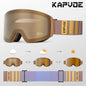 Kapvoe Photochromic Ski Goggles Magnetic Anti-Fog Lenses UV400 Protection Men Women Ski Goggles Winter Sports Eyewear