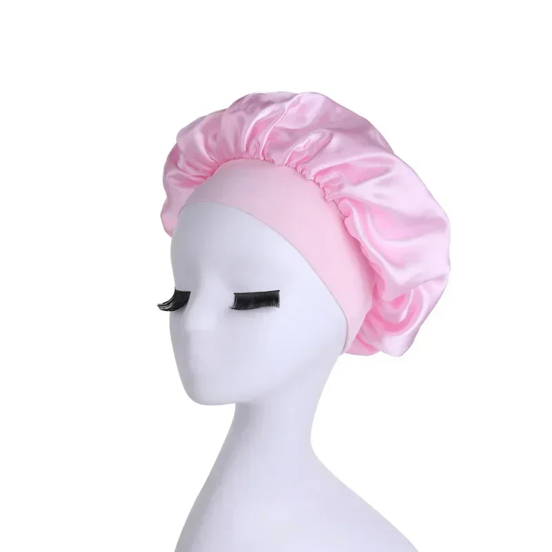 Hundreds of High Elasticity Hair Care Cap Moon Hat Wrapped Headscarf Beauty Cap Shower Cap Female Nursing Satin Sleeping Cap