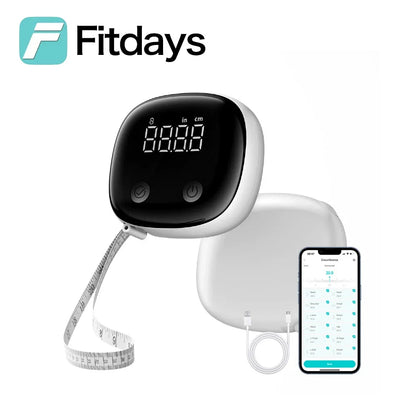 Fitdays Home Smart Bioimpedance Scale 8 Electrode Body Fat Scale Weight Balance Scale Smart Body Composition Scale